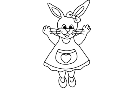 Dibujos para imprimir : Conejo14 – 10 Doigts