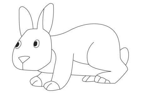 Dibujos para imprimir : Conejo21 – 10 Doigts