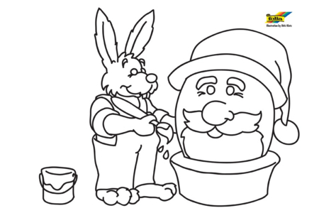 Dibujos para imprimir : Conejo51 – 10 Doigts