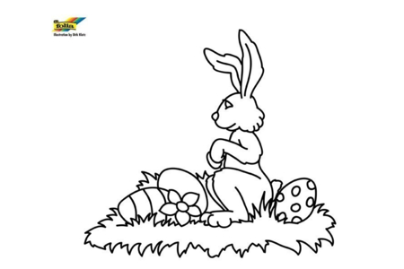 Dibujos para imprimir : Conejo56 – 10 Doigts
