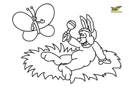 Printable coloring pages: Lapin80 – 10 Doigts