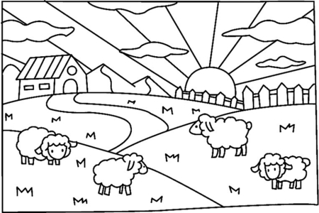 Dibujos para imprimir : Pasto 01 – 10 Doigts