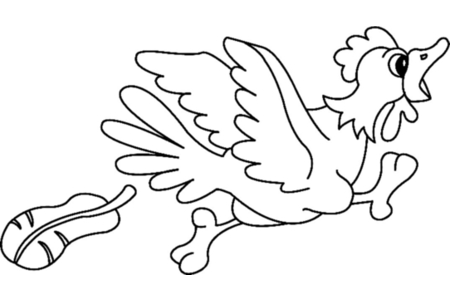 Dibujos para imprimir : Gallina 07 – 10 Doigts