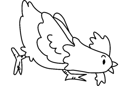 Dibujos para imprimir : Gallina 09 – 10 Doigts