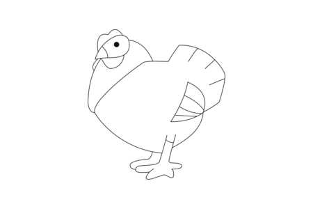 Dibujos para imprimir : Gallina 11 – 10 Doigts