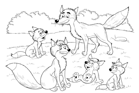 Dibujos para imprimir : Animales-bosque5 – 10 Doigts