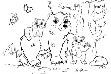 Dibujos para imprimir : Animales-bosque9 – 10 Doigts