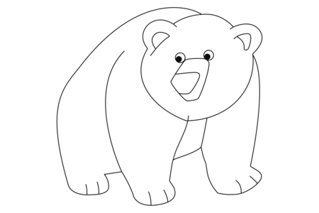 Printable coloring pages: Bear01 – 10 Doigts