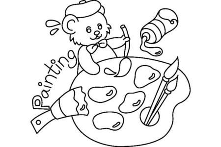 Dibujos para imprimir : Osito 011 – 10 Doigts