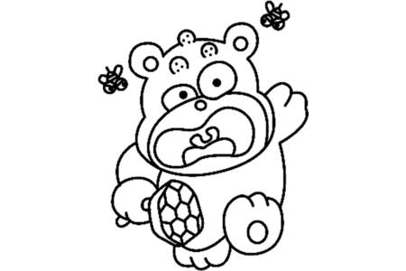 Printable coloring pages: Teddy Bear 029 – 10 Doigts