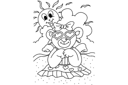 Dibujos para imprimir : Osito 032 – 10 Doigts