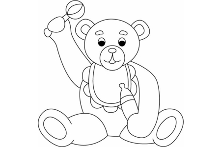 Dibujos para imprimir : Osito 033 – 10 Doigts