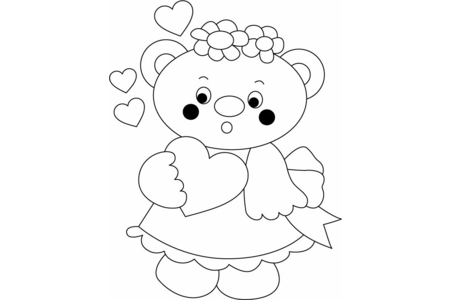 Dibujos para imprimir : Osito 035 – 10 Doigts