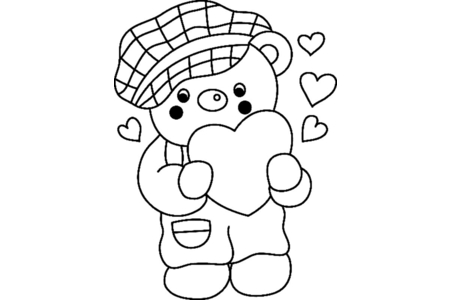 Printable coloring pages: Little Bear 036 – 10 Doigts