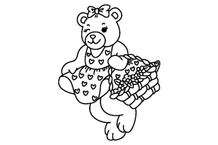 Dibujos para imprimir : Osito 039 – 10 Doigts