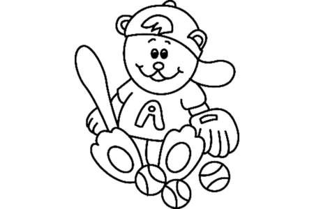 Dibujos para imprimir : Osito 040 – 10 Doigts