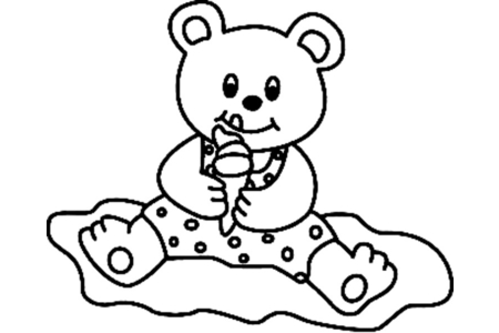 Dibujos para imprimir : Osito 041 – 10 Doigts