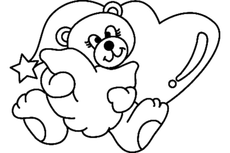 Dibujos para imprimir : Osito 046 – 10 Doigts