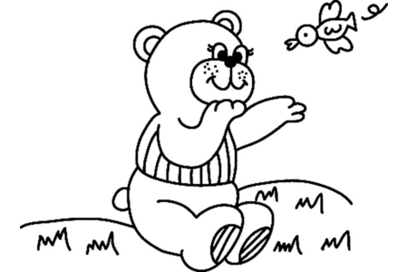 Dibujos para imprimir : Osito 048 – 10 Doigts
