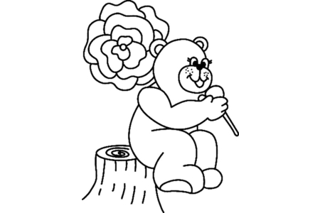 Dibujos para imprimir : Osito 050 – 10 Doigts