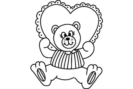 Printable coloring pages: Little Bear 053 – 10 Doigts