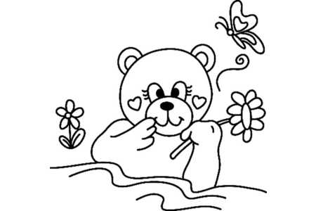 Dibujos para imprimir : Osito 058 – 10 Doigts