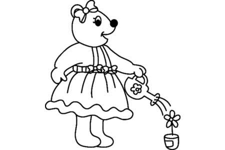 Dibujos para imprimir : Osito 060 – 10 Doigts