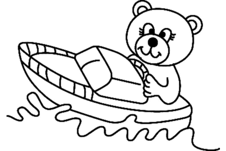 Printable coloring pages: Teddy Bear 061 – 10 Doigts