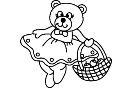 Dibujos para imprimir : Osito 062 – 10 Doigts