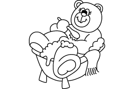 Dibujos para imprimir : Osito 070 – 10 Doigts