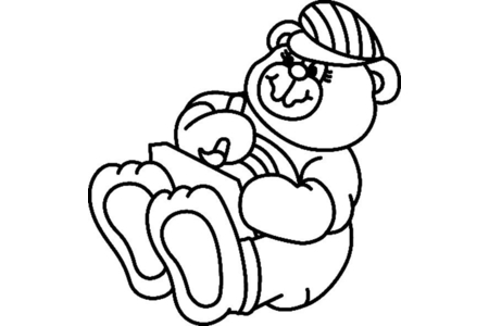 Dibujos para imprimir : Osito 071 – 10 Doigts