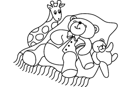 Dibujos para imprimir : Osito 072 – 10 Doigts