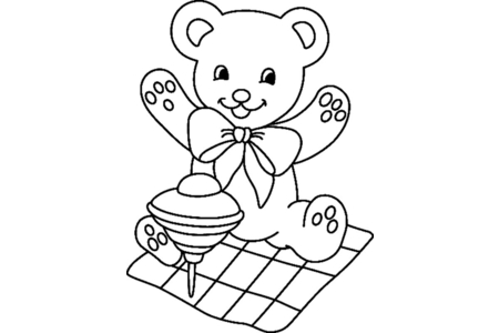 Dibujos para imprimir : Osito 073 – 10 Doigts
