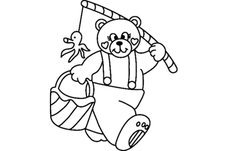 Dibujos para imprimir : Osito 075 – 10 Doigts