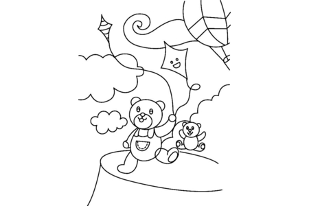 Dibujos para imprimir : Osito 082 – 10 Doigts