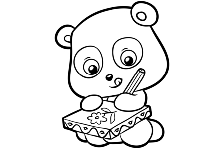 Dibujos para imprimir : Osito 084 – 10 Doigts