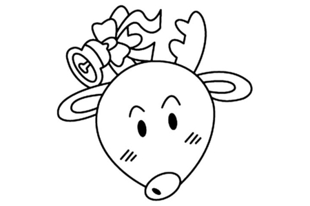 Printable coloring pages: Reindeer 04 – 10 Doigts