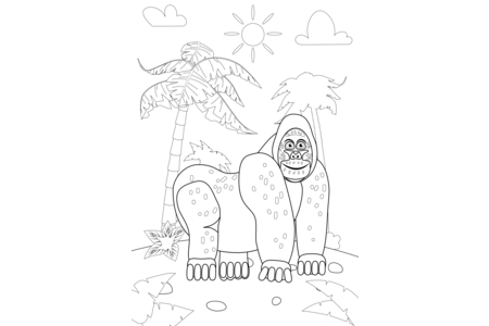 Dibujos para imprimir : Animales-selva11 – 10 Doigts