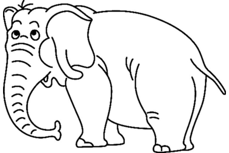 Dibujos para imprimir : Elefante 09 – 10 Doigts