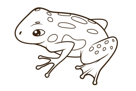 Dibujos para imprimir : Rana 09 – 10 Doigts