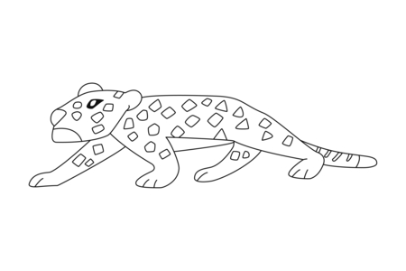 Printable coloring pages: Panther01 – 10 Doigts