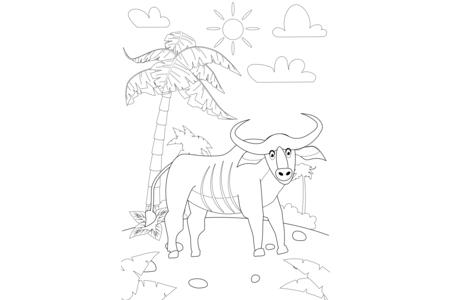 Printable coloring pages: Savannah-animals8 – 10doigts