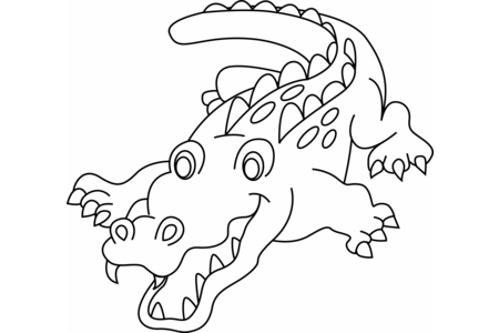 Dibujos para imprimir : Cocodrilo03 – 10doigts