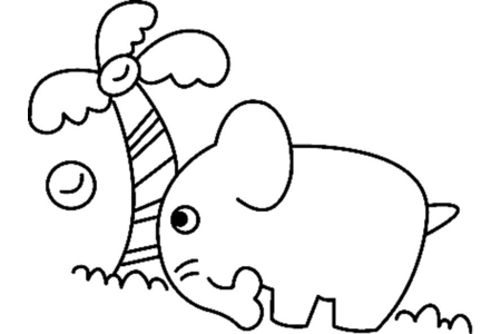 Dibujos para imprimir : Elefante05 – 10doigts
