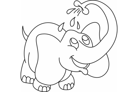 Printable coloring pages: Elephant07 – 10doigts