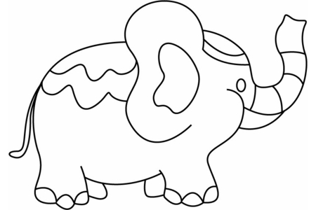 Printable coloring pages: Elephant10 – 10doigts