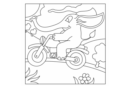 Printable coloring pages: Elephant11 – 10doigts