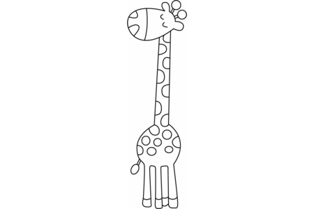 Printable coloring pages: Giraffe01 – 10doigts