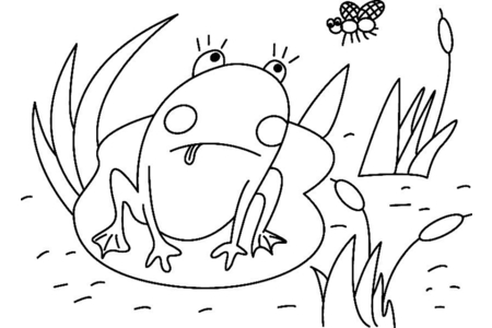 Printable coloring pages: Frog01 – 10doigts