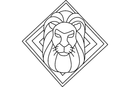 Dibujos para imprimir : León 02 – 10 Doigts